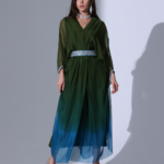 Dual tone kaftan (green)