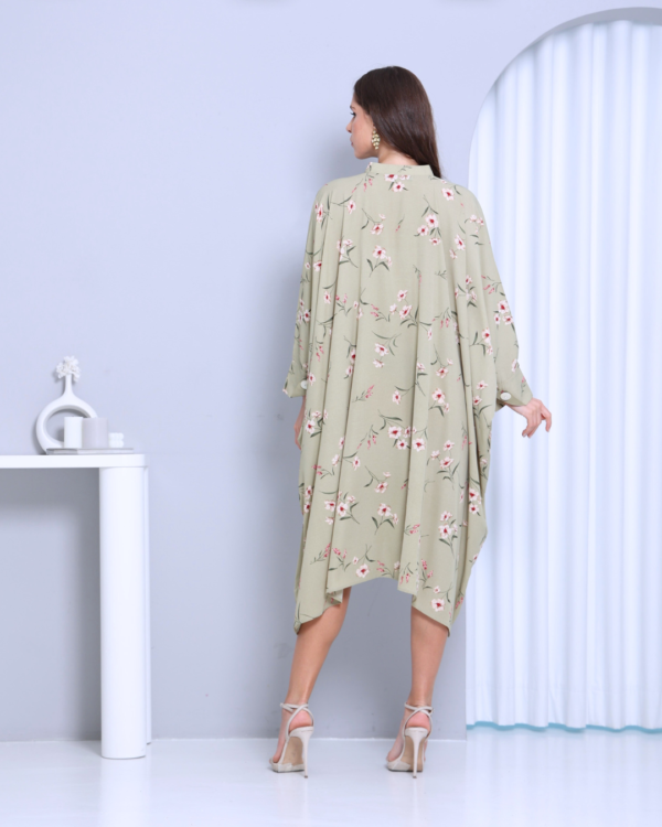 Floral light green poncho - good to wear for summers