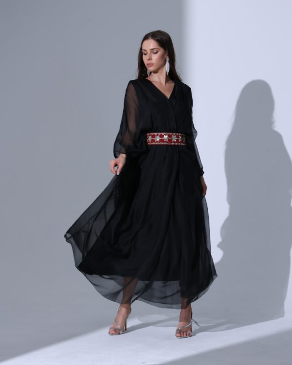 Dual tone kaftan (black)