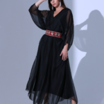 Dual tone kaftan (black)