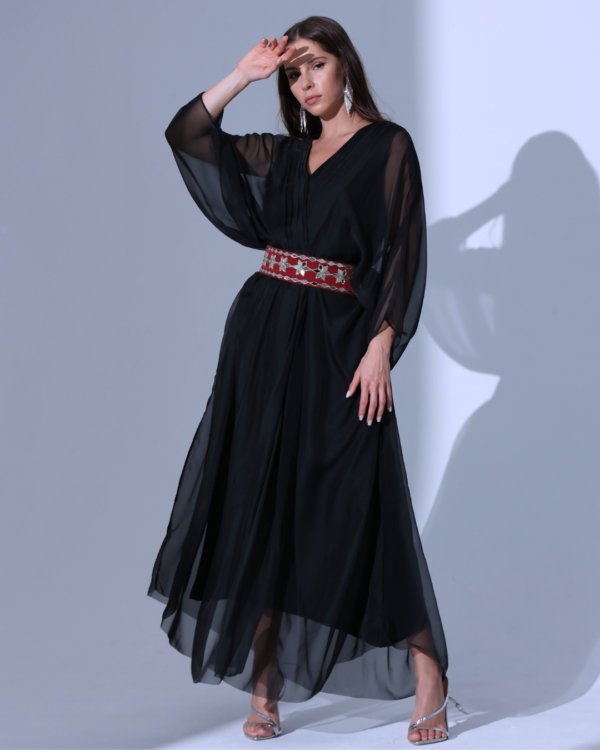 Dual tone kaftan (black)