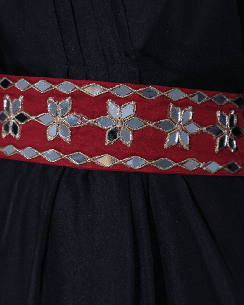 Dual tone kaftan (black)