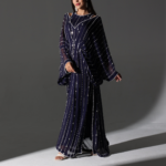 2 Piece kaftan With Pants In Royal Navy Blue